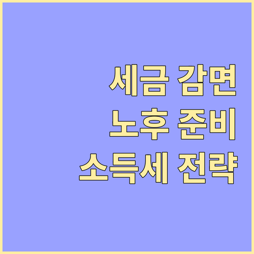 세금 감면 혜택으로 행복한 노후 준비: 고령자를 위한 소득세 전략