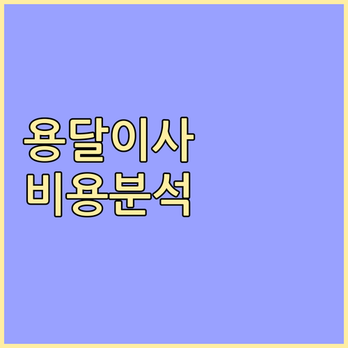 소형 용달 이사 비용, 영향 요인 완벽 분석