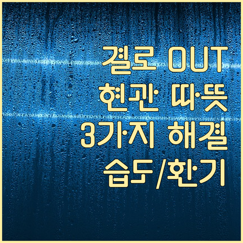 결로 없는 따뜻한 현관: 습도 조절, 환기, 단열로 결로 완벽 해결