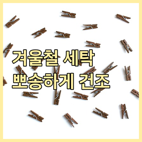 겨울철 세탁물 냄새, 세균 번식 막고 뽀송하게 건조하는 법
