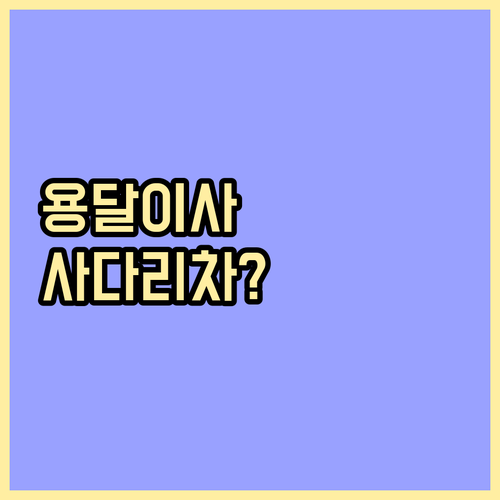 용달이사, 사다리차 없이 괜찮을까? 현명한 선택 방법