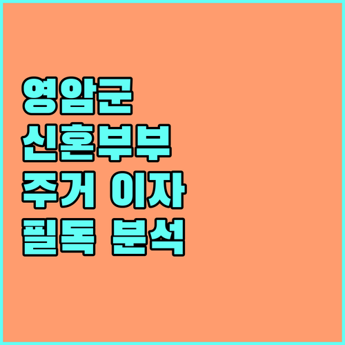 2025 영암군 무주택 신혼부부, 다자녀 가구 필독! 주거 이자 지원 정책 완벽 분석