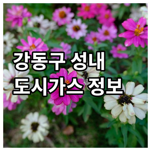 강동구 성내동 도시가스: 고객센터 연락처, 주요 업무 완벽 정리
