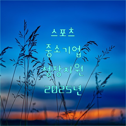 스포츠 중소기업을 위한 2025 맞춤형 성장 지원 사업 안내