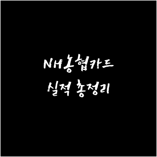 NH농협 올바른 쇼핑카드 실적: 인정 금액, 제외 항목, FAQ 총정리
