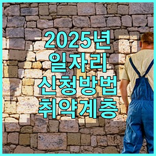 2025 지역공동체일자리사업: 취약 계층 자립 지원, 신청 방법 안내