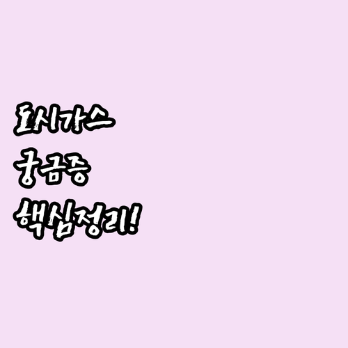 도시가스 궁금증 해결 코원에너지서비스 주요 서비스와 FAQ