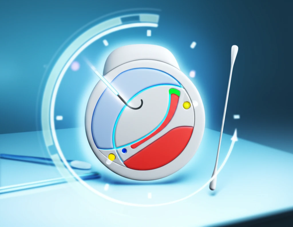 독감 및 코로나19 콤보 키트 검사 이미지