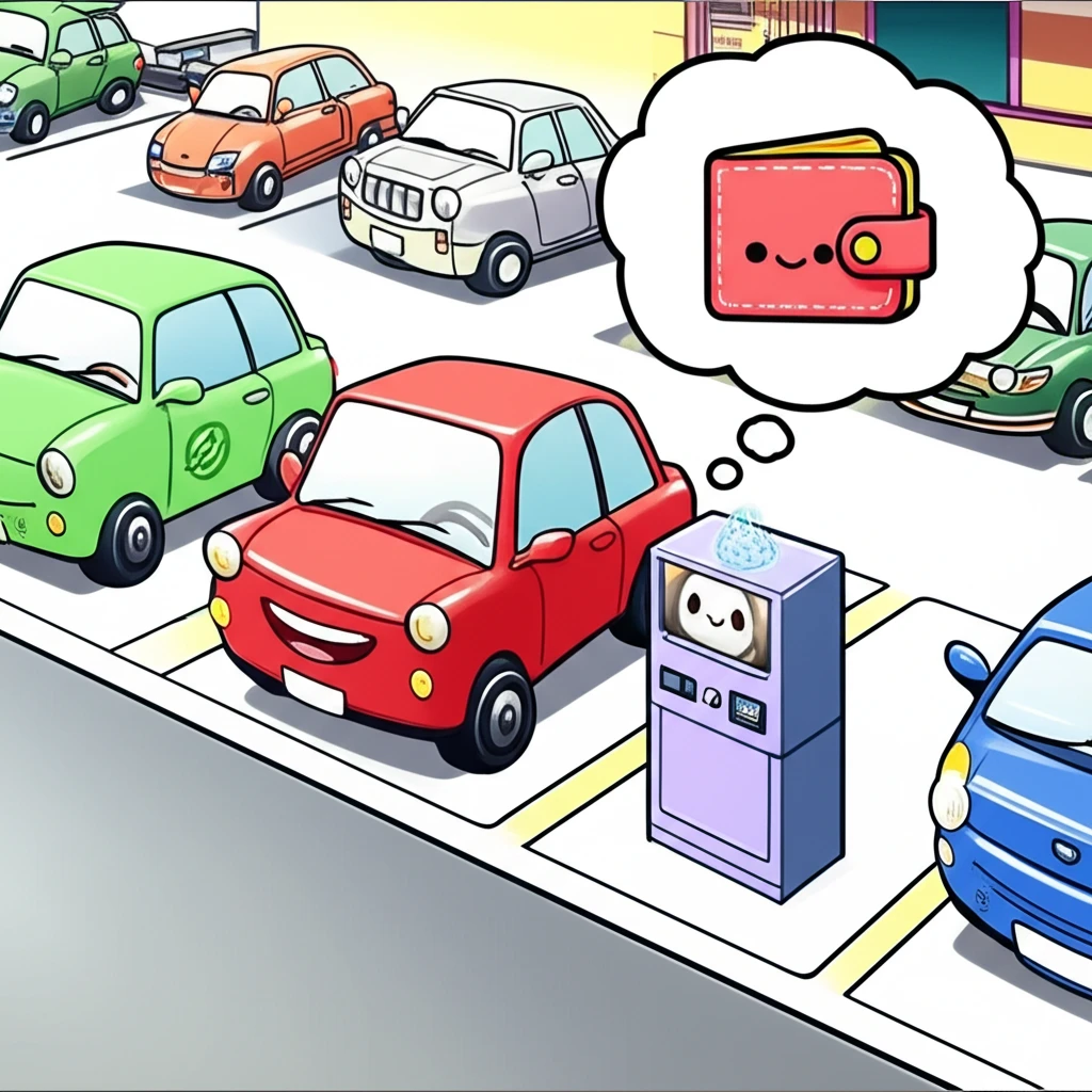 진위역 주차장 전경