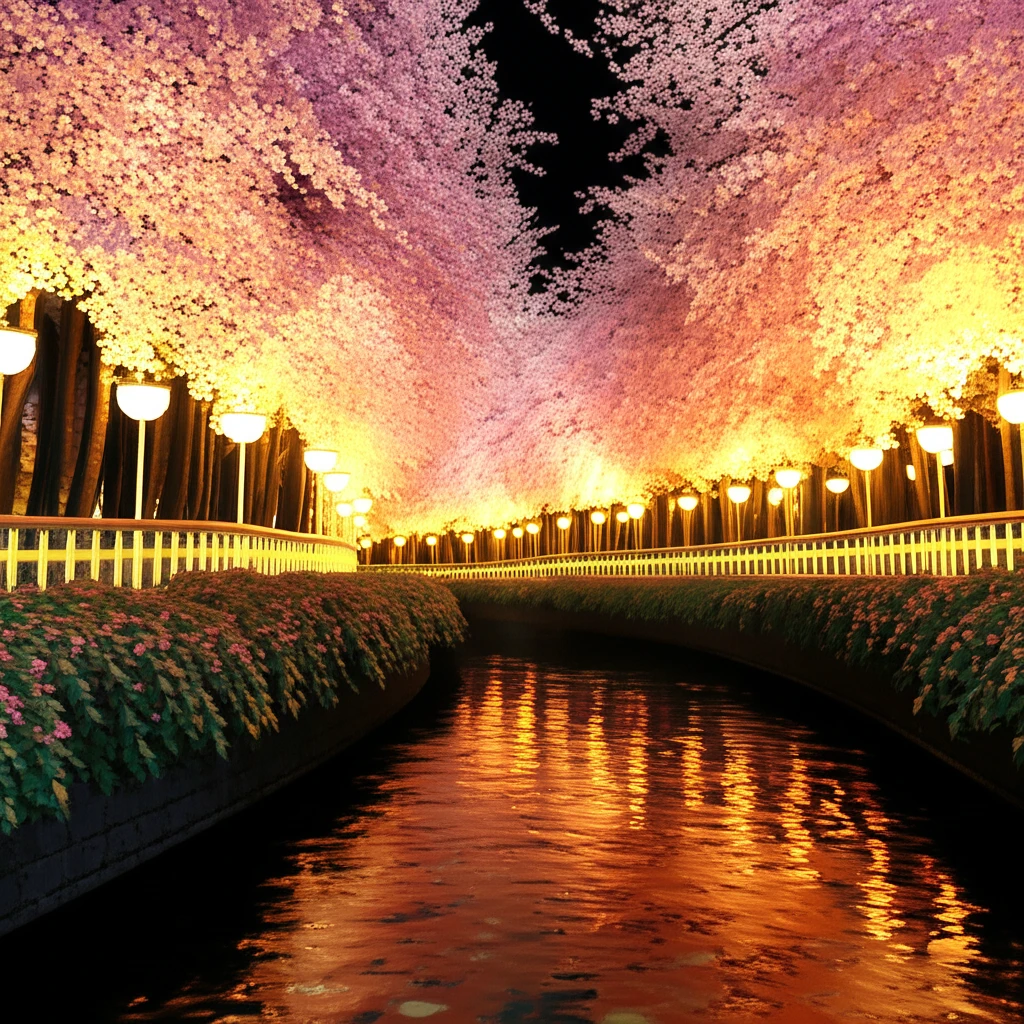 울산 무거천 벚꽃 풍경