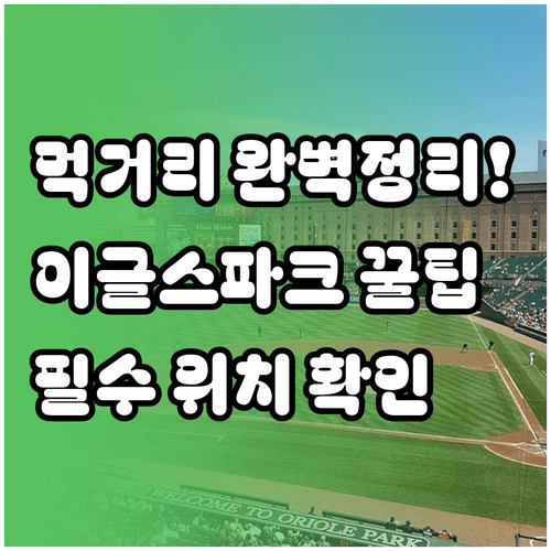 대전 이글스파크 야구장 먹거리 종류 위치 이용 팁