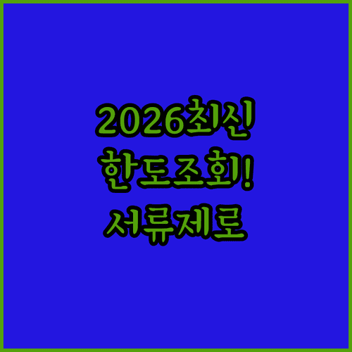 2026년 제주은행 마이너스통장 한도 조회 및 서류 없는 신청 절차