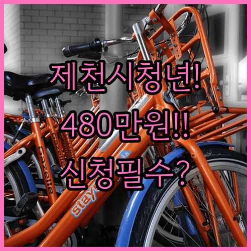 2026 제천시 청년월세지원 480만원 신청 조건
